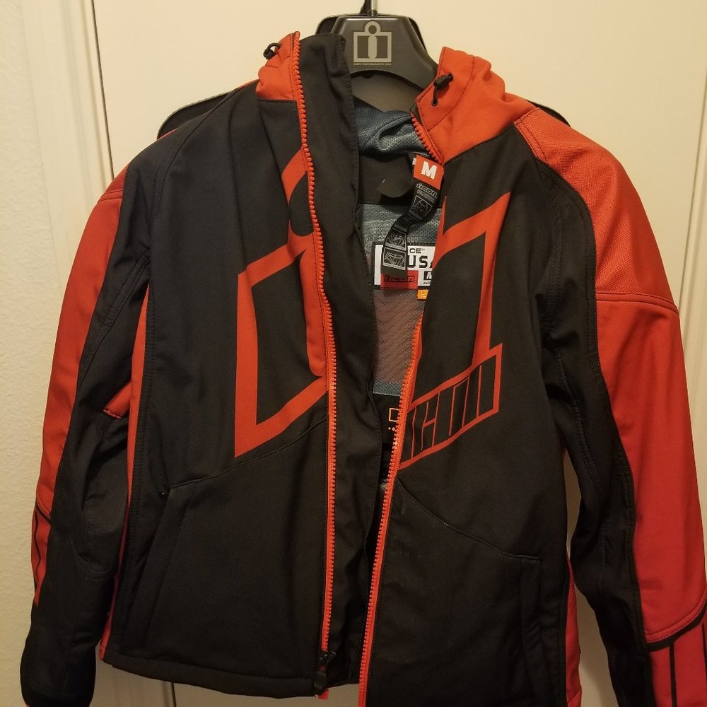 Icon Merc Crusader Jacket - Red; Medium